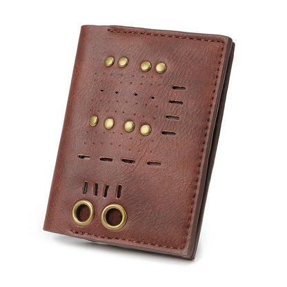 Steampunk Studs Decorated Purse Card Bag