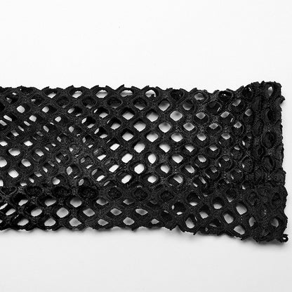 Black Punk Tie-dyed Mesh Leggings