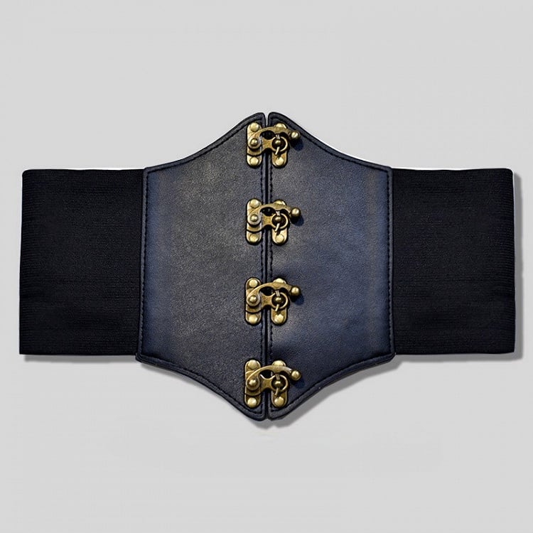 Steampunk Black Gothic Corset Belt