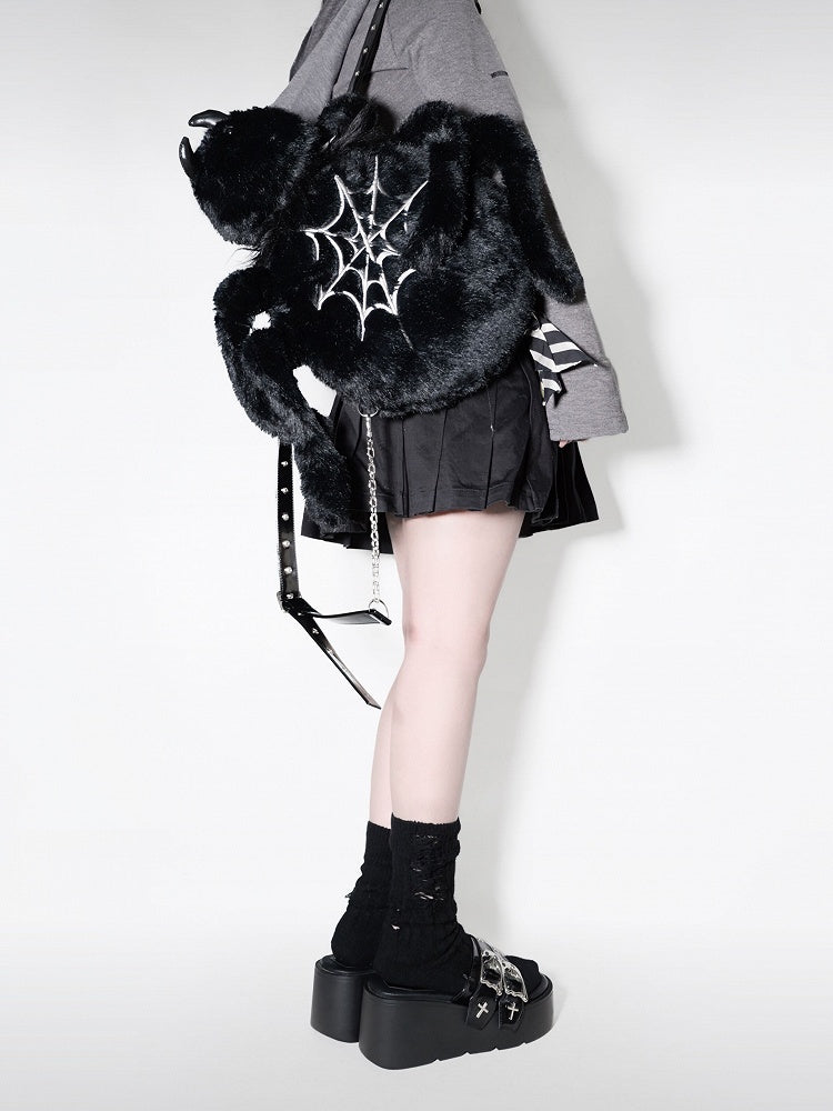 Black Spider Plush Backpack