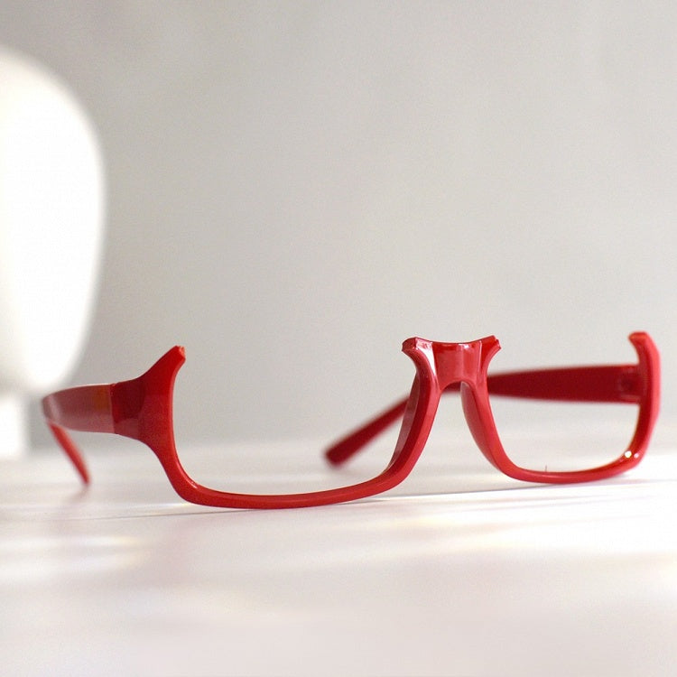 Red Cyberpunk Semi-rimless Glasses Lensless Eyeglasses Frame