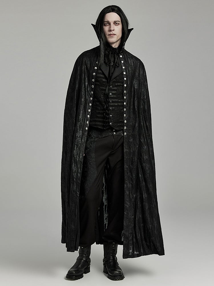 Goth Double Breasted Cloak