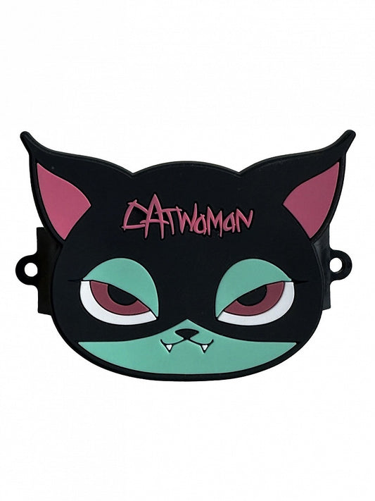 Black Pink and Green Cat Gothic Mobile Phone Back Clip