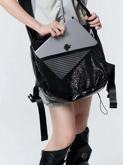 Black Punk Studs Large Capacity Bunny Crossbody