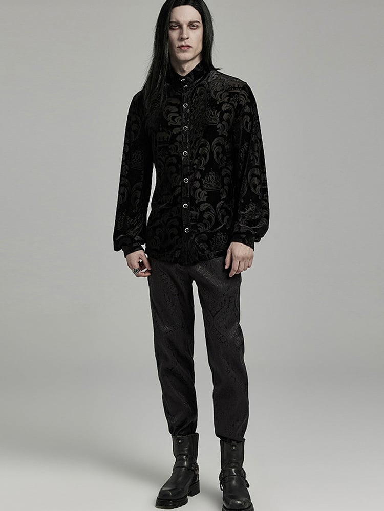 Black Goth Men's Shirt