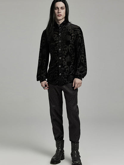 Black Goth Men's Shirt
