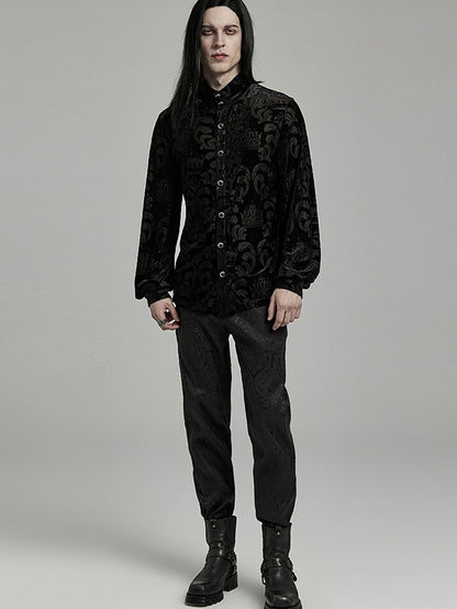 Black Goth Men's Shirt