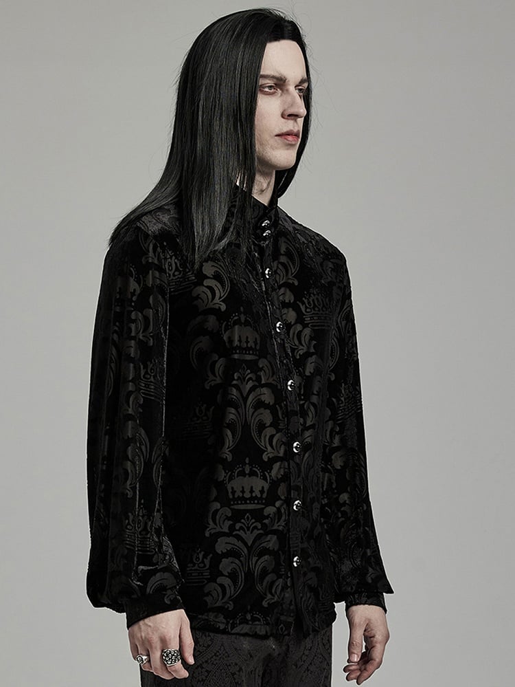 Black Goth Men's Shirt