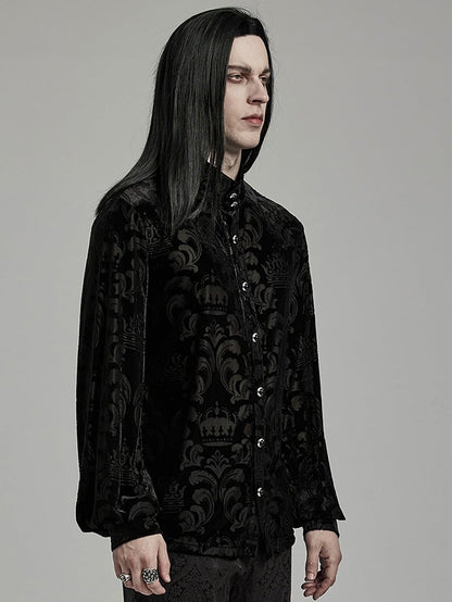 Black Goth Men's Shirt