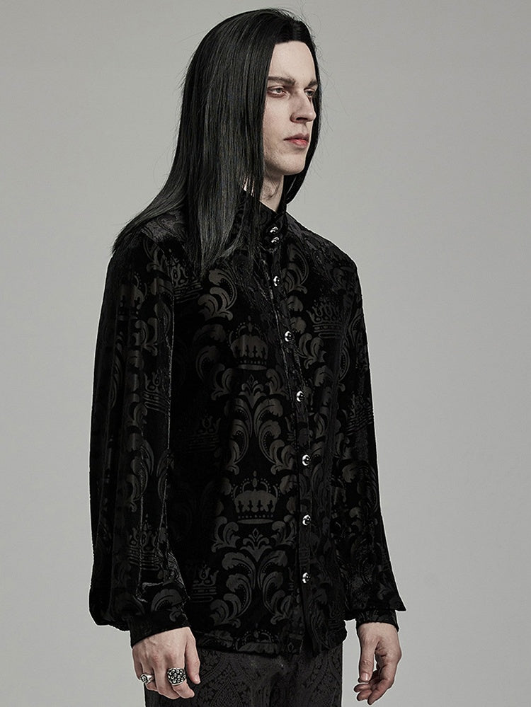 Black Goth Men's Shirt