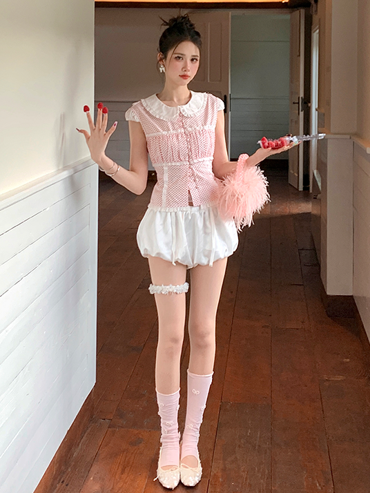 Pink/White/Green/Blue/Light Grey/Dark Grey/Black Ballet Style Beaded Bowknots Leg Warmers