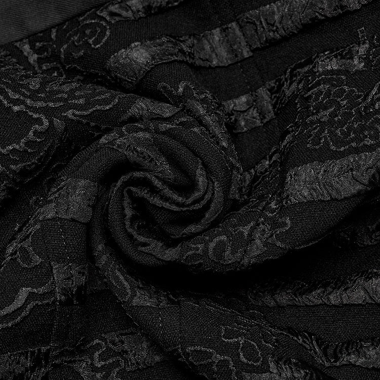 Striped Jacquard Goth Waistcoat