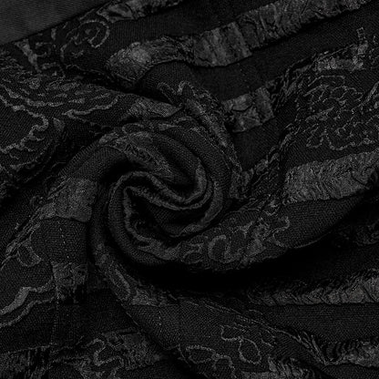 Striped Jacquard Goth Waistcoat