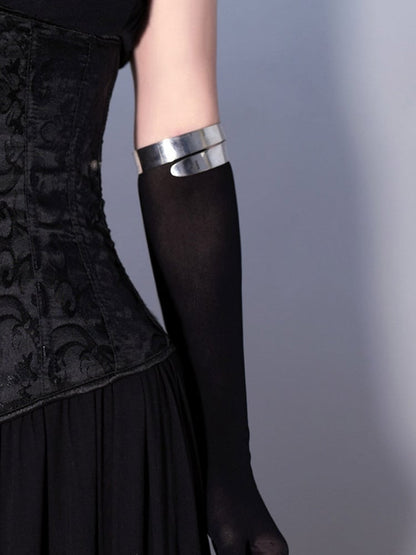 Silver Cyberpunk Arm Cuff