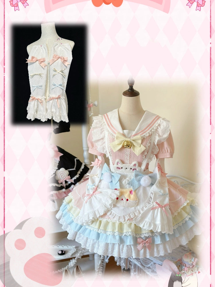 Sweet Bows Decorated Detachable Sleeves