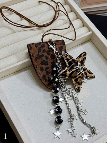 4 Options Leopard Pattern Necklace/Choker