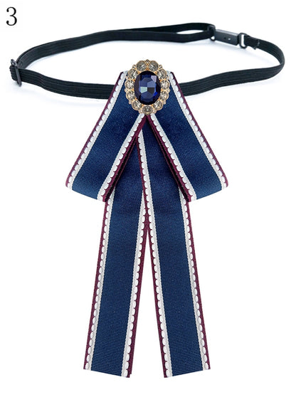 4 Options Rhinestone Decorated Bow Tie