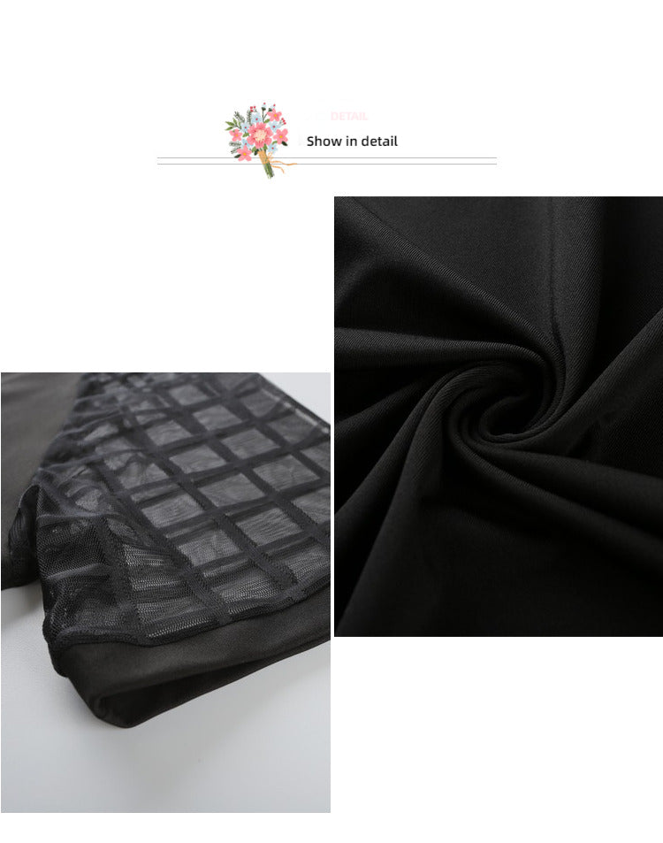 Women's Plus Size Summer Dress Hollow Out Short Sleeve Straight Midi Dress