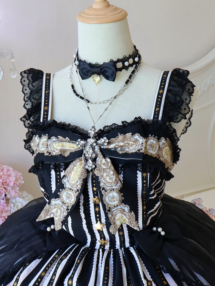 4 Colors Rhinestoned Cross Pendant Gothic Necklace