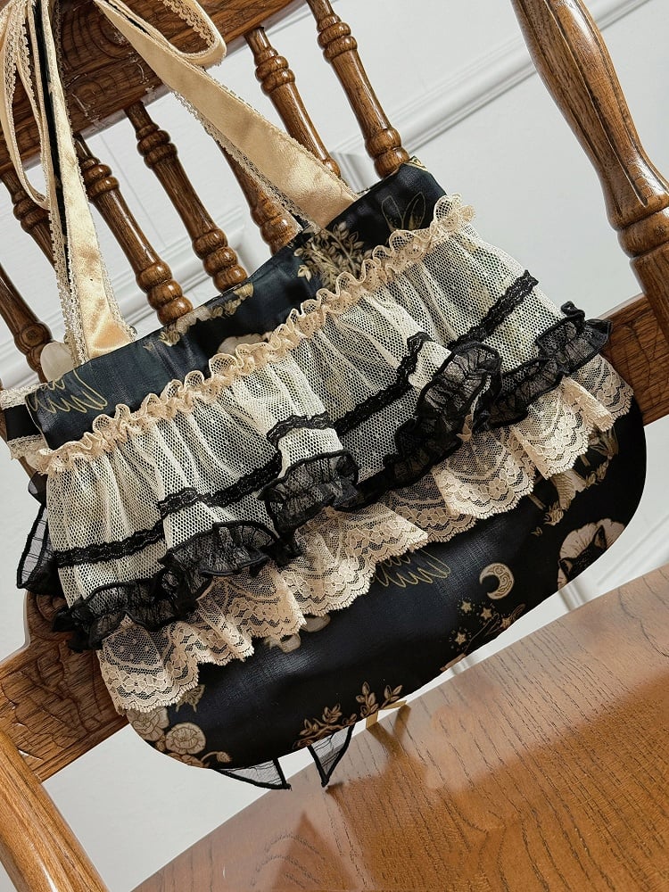 Champagne / Black / Silver Hand Bag