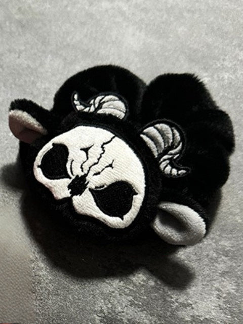 Black and White Grim Reaper Gothic Scrunchie