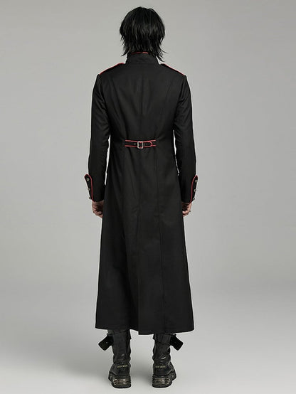 Black and Red Military Coat