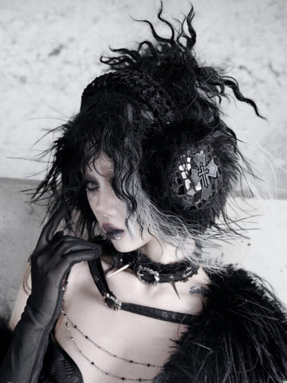 Black Fluffy Earmuffs