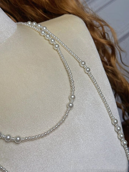 White Beaded Necklace