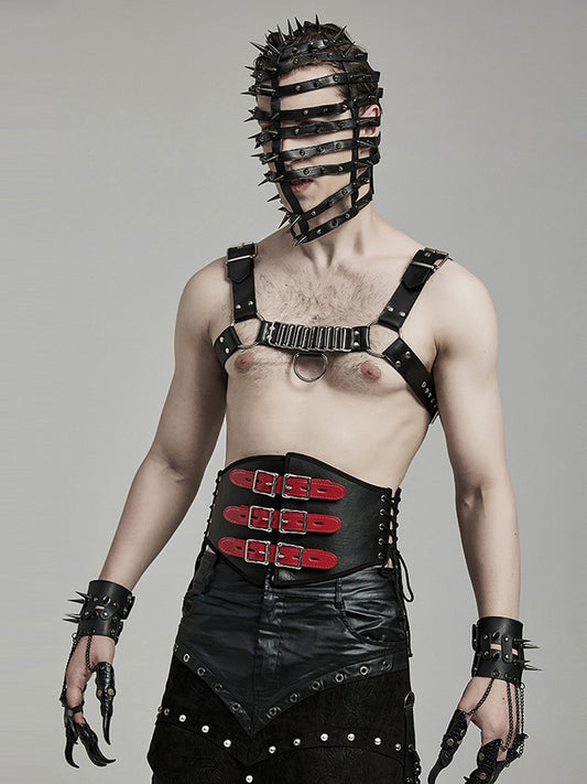 Black and Red Punk Corset