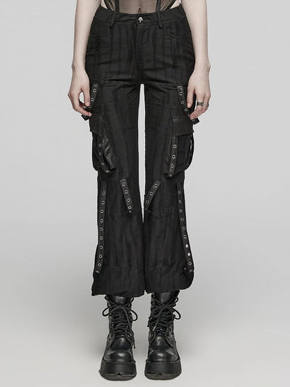 Black Cool Techwear Trousers