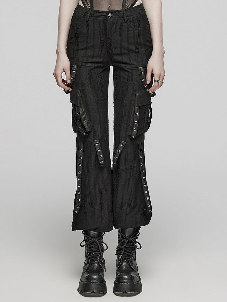 Black Cool Techwear Trousers