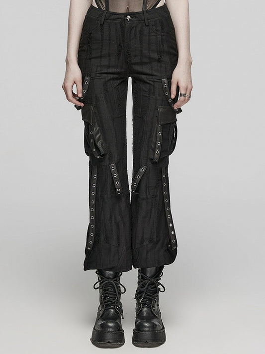 Black Cool Techwear Trousers