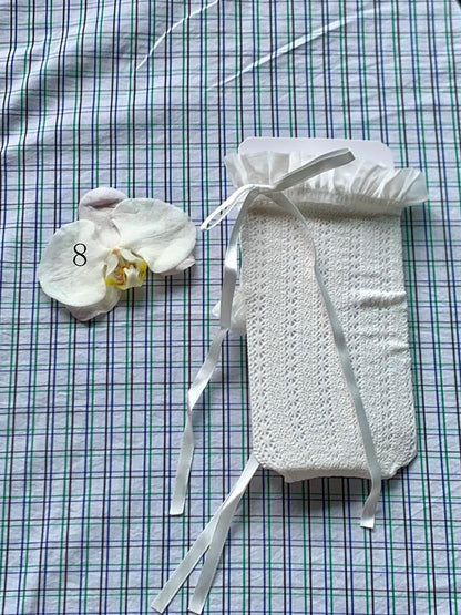 White/Milky White/Black/Red/Purple/Grey/Brown Lolita Lace Trim Bowknot Socks