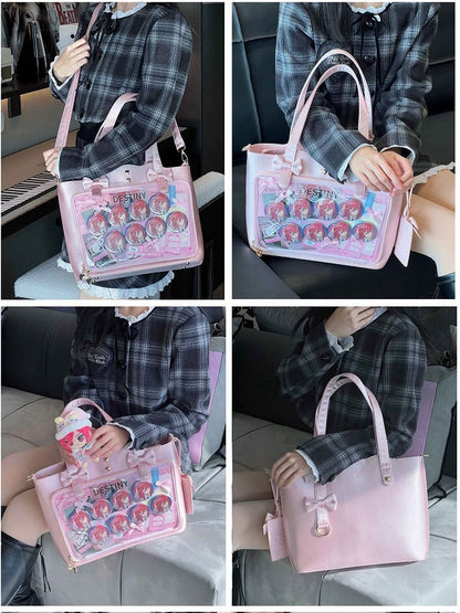 7 Colors Large Capacity Bowknots Crossbody Ita Bag