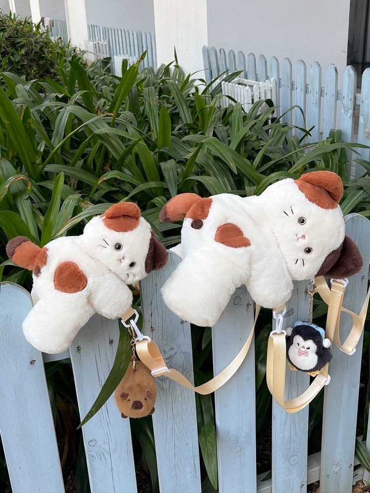 Cute Kitty White 23cm/30cm/42cm Plush Backpack/Crossbody