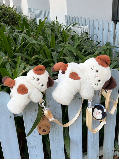 Cute Kitty White 23cm/30cm/42cm Plush Backpack/Crossbody
