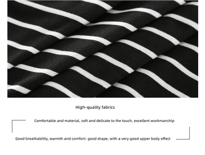 Striped Waist Drawstring Dress