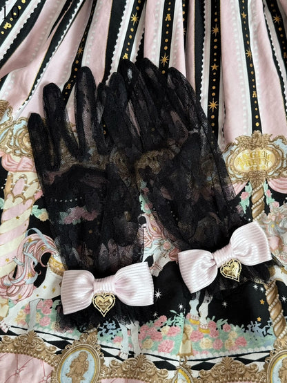 16 Options Crown/Heart Charm Bowknot Lace Gloves