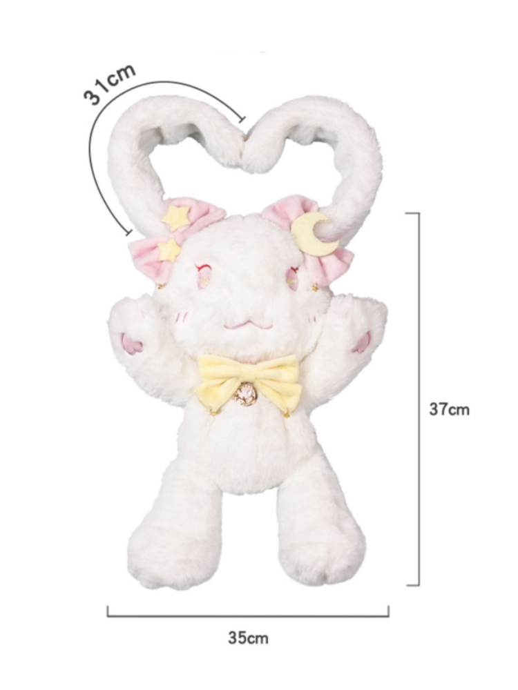Star Moon Bunny Plush Crossbody Bag