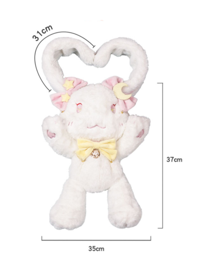 Star Moon Bunny Plush Crossbody Bag
