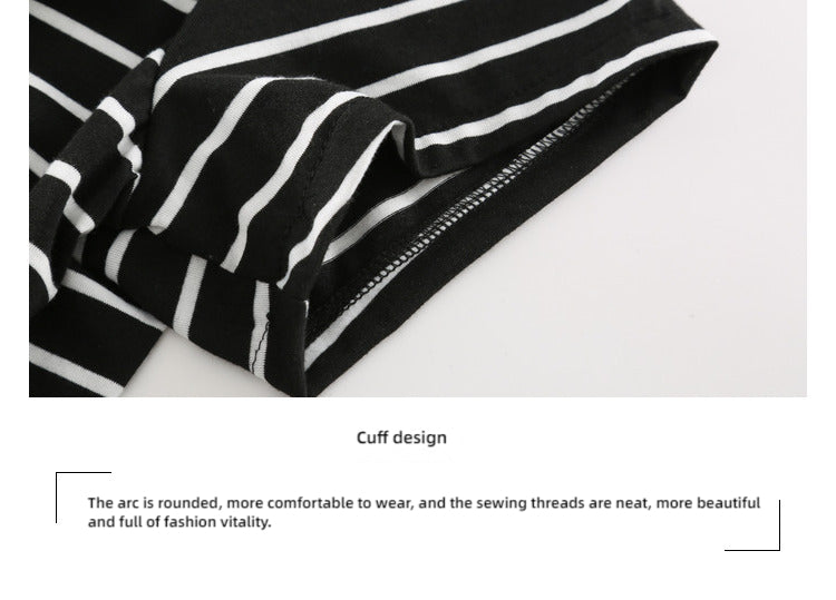 Striped Waist Drawstring Dress