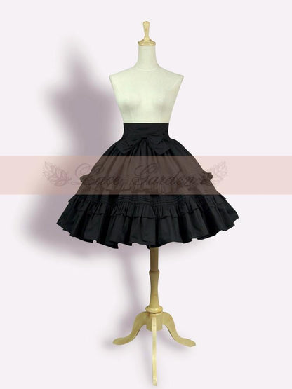 Puffy A line Skirt with Bowknot in the Waist