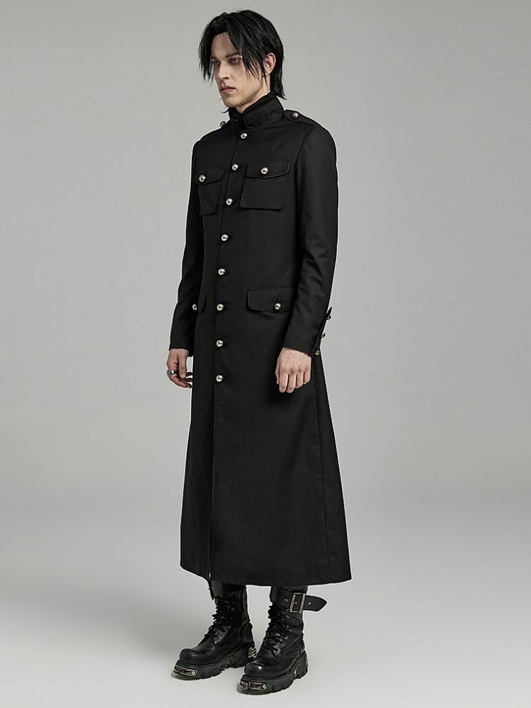Black Military Coat