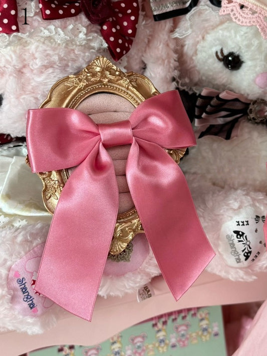 2 Options Pink Bowknot Brooch