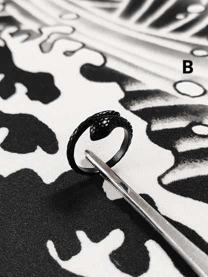 5 Options Gothic Punk Snake Ring