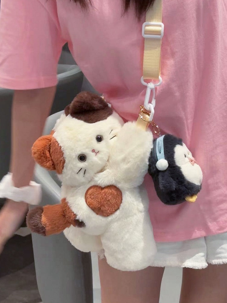 Cute Kitty White 23cm/30cm/42cm Plush Backpack/Crossbody