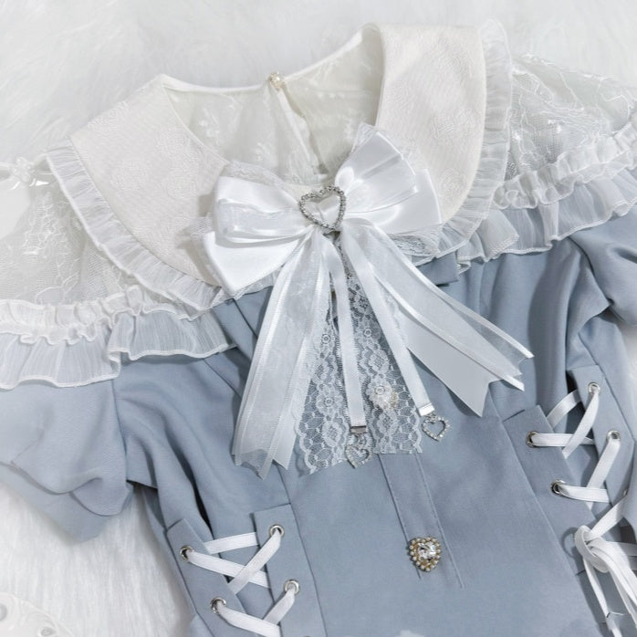 13 Options Jirai Kei Heart Charm Big Bow Brooch