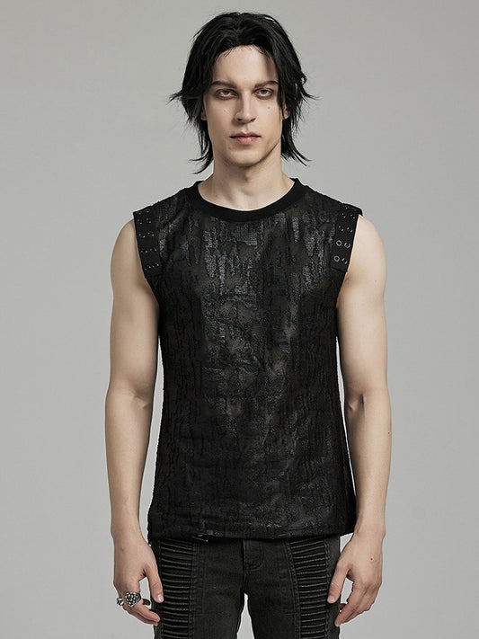 Black Goth Daily Tank Top