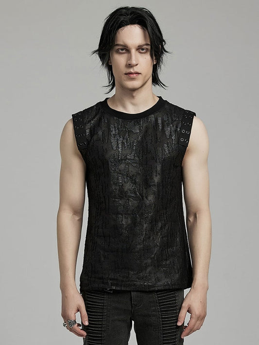 Black Goth Daily Tank Top