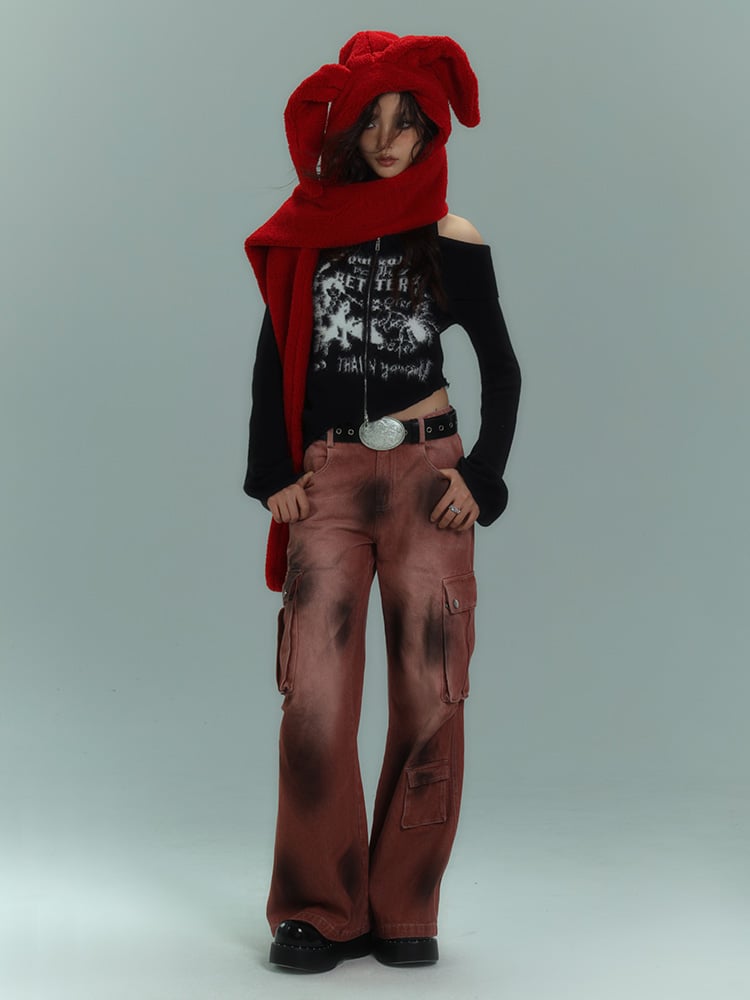 Punk Black Halter Neck Slim Fit Knit Top Cutout Shoulder